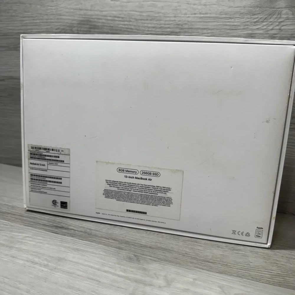 Apple MacBook Air 13-inch Laptop 8GB RAM 256GB SSD Silver BOX ONLY